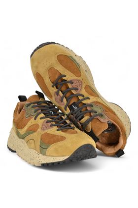 Sneaker uomo in camoscio multicolore. FLOWER MOUNTAIN | WAWEMAN-2E13
